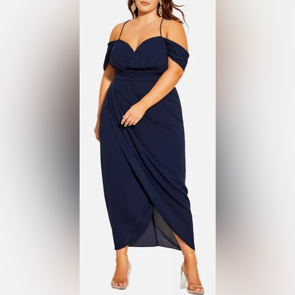 City chic navy dress